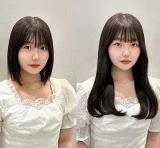 ロング 韓国ヘア🩵 🩵BIZEのヘアスタイル