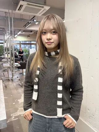 カラー ロングレイヤー ¥0🎀MEIのヘアスタイル