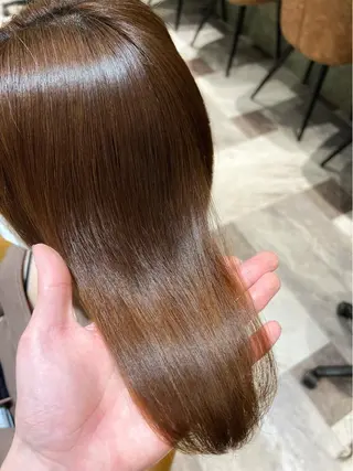 ミディアム レイヤーカット/ 顔周り 五島巨幹のヘアスタイル