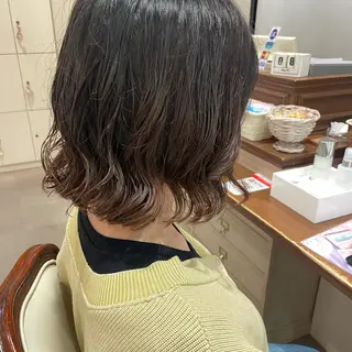 パーマ 🍪ヨシイハルネ🍪 ラベンダーカラーのヘアスタイル