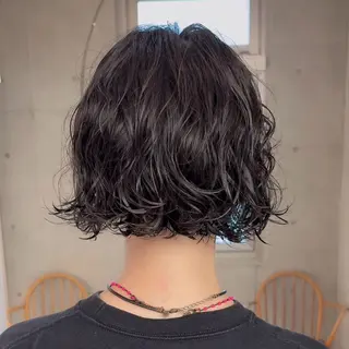 ショート パーマ sand 池袋所属・ミディアム レイヤー♡桃花🎀のヘアスタイル