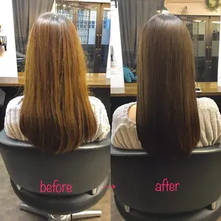 ロング 縮毛矯正&髪質改善 MAILHAIRのヘアスタイル