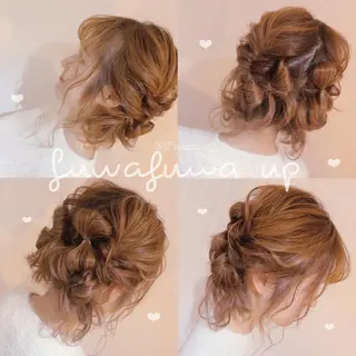 セミロング ヘアアレンジ Aries🫧 missa𓂃🤍のヘアスタイル