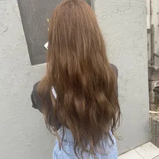 ロング カラー 馬場 瑞穂のヘアスタイル