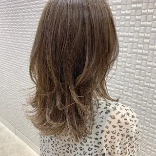ミディアム シャドールーツ美容師 篠原康太のヘアスタイル