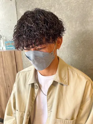 ショート パーマ メンズ特化【平吉蓮】 ひらよしれんのヘアスタイル