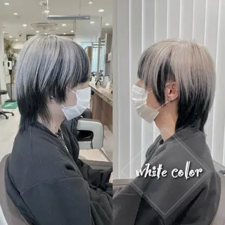 カラー メンズ Re:st所属・Miyavi/カラー ショートボブのヘアスタイル