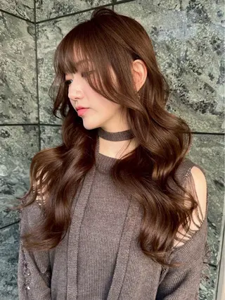 カラー 奈良 萌花のヘアスタイル