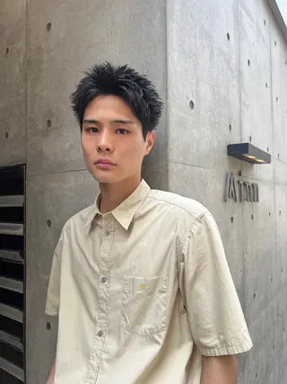 ショート メンズ 大阪メンズハイトーン /スパイキー/RAIのヘアスタイル