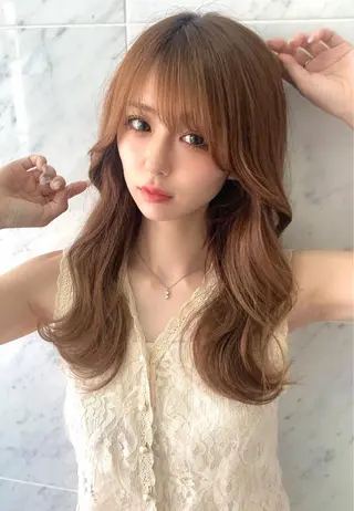 ロング カラー 韓国ヘア特化型美容師 カワノマイ🇰🇷のヘアスタイル