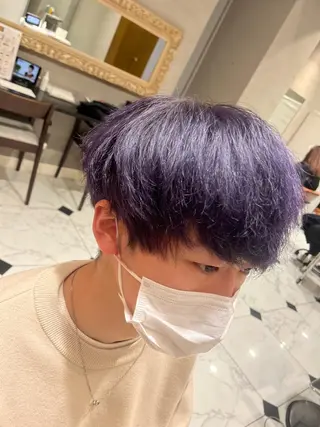 ショート カラー メンズ MichioNozawaHairSalonGinza所属・watanabe kazukiのヘアスタイル