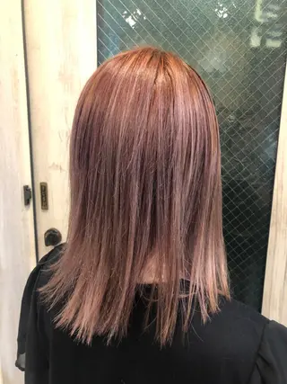 ミディアム カラー ダブルカラー🎉 ハイトーン🎉スドウのヘアスタイル