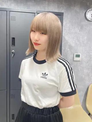 ミディアム カラー 宮城 ほのかのヘアスタイル