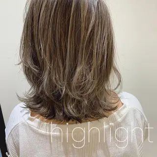 ミディアム 透明感カラー 金村真子のヘアスタイル