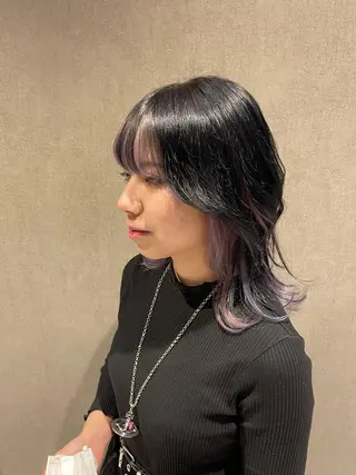 ミディアム カラー 透明感カラー/艶髪/ エクステ/HIROのヘアスタイル