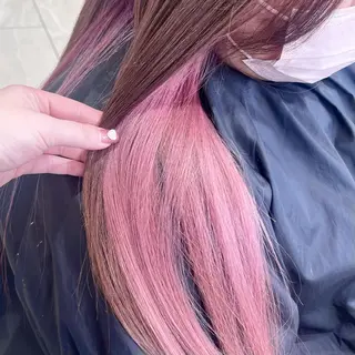 ロング カラー KANA🎀韓国 🇰🇷ハイライトのヘアスタイル