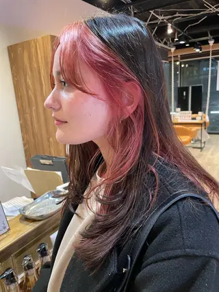 セミロング カラー 髪質改善/ブリーチ 田代 龍我のヘアスタイル