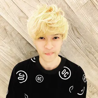 ショート カラー メンズ Lolonois池田 代表 鍜治本颯太のヘアスタイル