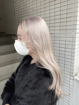 カラー 🐬透明感カラー/ ハイトーン/ユウ🐬のヘアスタイル