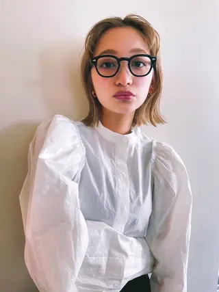 ショート カラー グランジヘア 無造作ヘアHYUGAのヘアスタイル