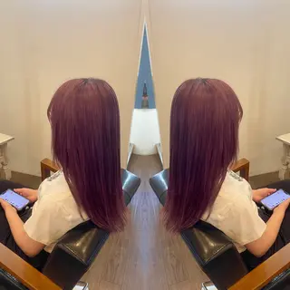 セミロング カラー Hair make VERDA所属・富永 憲一郎のヘアスタイル