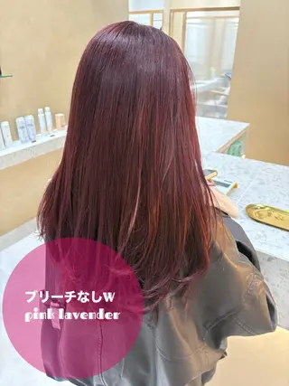 ミディアム カラー ヘアアレンジ 🥀暖色韓国ヘア💕 保科侑花のヘアスタイル