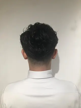 ショート パーマ メンズ 高橋 英彦のヘアスタイル