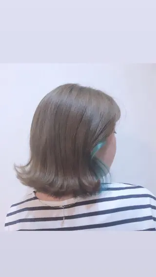 ショート カラー ヘアアレンジ アイラッシュ/美容室 個室/瀬戸 一菜のヘアスタイル