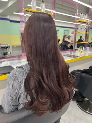 ロング カラー パーマモデル募集💖 まなみのヘアスタイル