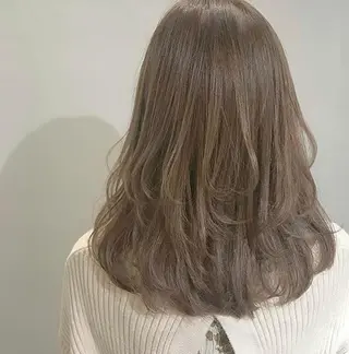 セミロング カラー ♡ma ki♡のヘアスタイル
