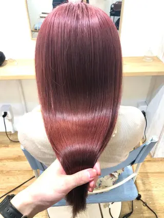 ミディアム カラー 渋谷/ハッシュ レイヤーカット/会田のヘアスタイル