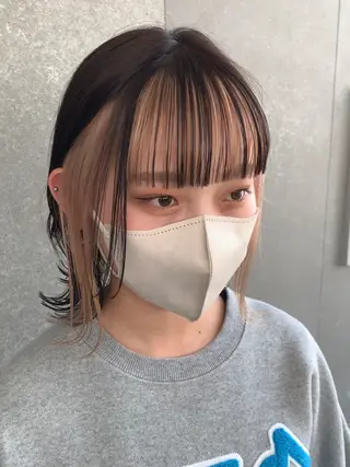 ミディアム カラー 韓国ヘア/艶カラー /田中悠佑のヘアスタイル