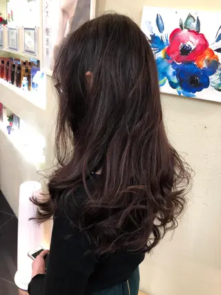 セミロング カラー 髪質改善&韓国風特化 型サロン ミシェリーのヘアスタイル