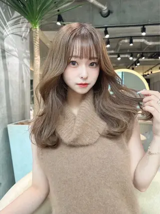 ロング カラー イウラ ショウヤのヘアスタイル