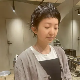 ショート 🌈圧倒的デザイン パーマ　関和希のヘアスタイル