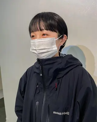 ショート カラー パーマ* 顔まわり似合わせのヘアスタイル