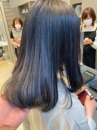 セミロング カラー Kou所属・💜髪質改善美髪💜 星野清光のヘアスタイル