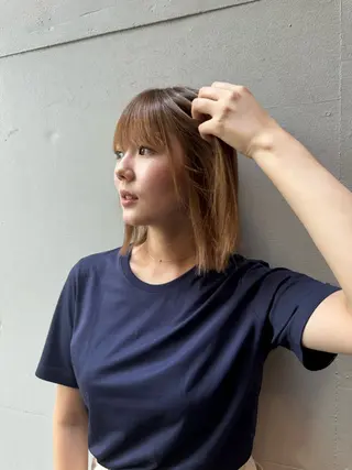 セミロング Luxe表参道 髪質改善　奈良のヘアスタイル