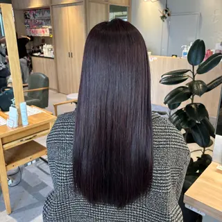 ロング カラー りあの🎀 /暖色カラー🍒のヘアスタイル