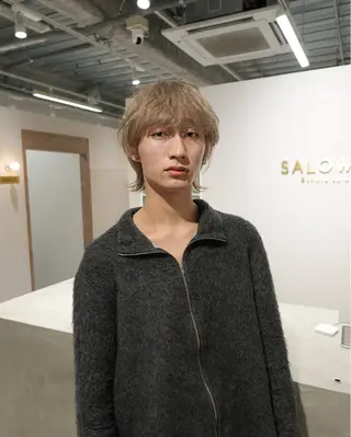 ショート カラー メンズ 鈴木直之/ハイトーン /ボブ/美髪矯正のヘアスタイル