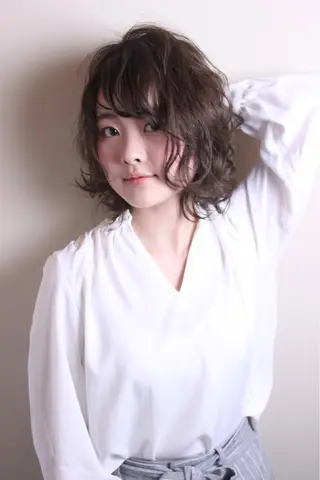 ショート カラー パーマ ✨U-topia渡邉 大樹【公認資格有】✨のヘアスタイル