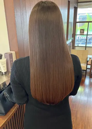 ロング カラー 髪質改善カラー ケアブリーチ/タムのヘアスタイル