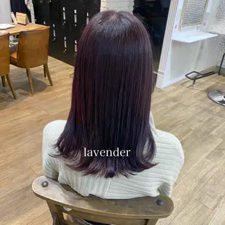 セミロング あおい 🍒暖色カラーのヘアスタイル