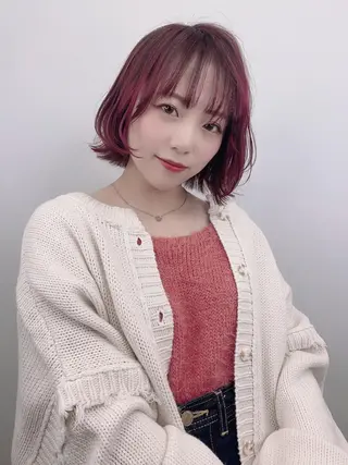 ショート カラー 艶髪/白髪ぼかし ヘッドスパ/大野結菜のヘアスタイル