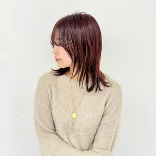 ミディアム カラー ヘアアレンジ 大橋 拓巳のヘアスタイル