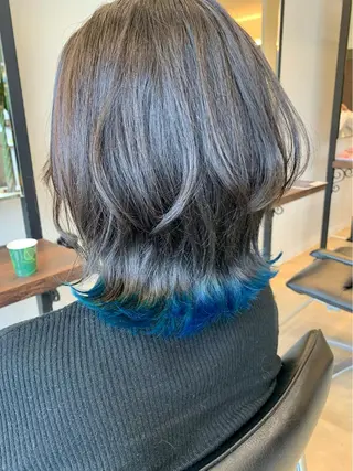 ミディアム カラー 伊藤 裕貴のヘアスタイル