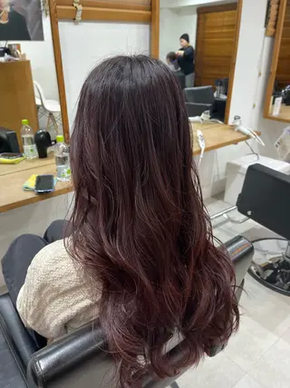 ロング カラー ✨🎨ブリーチなし 透明感カラー✨美友のヘアスタイル