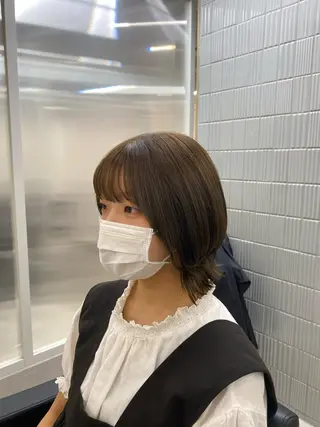 ショート カラー 韓国🇰🇷艶髪 ケアカラーSHURIのヘアスタイル