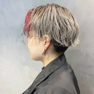 ショート カラー メンズ TELA HAIR 瑞江店所属・髪質改善✨透明感 片塩のヘアスタイル