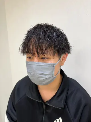 パーマ メンズ メンズパーマ/ スパイキー/フェードのヘアスタイル